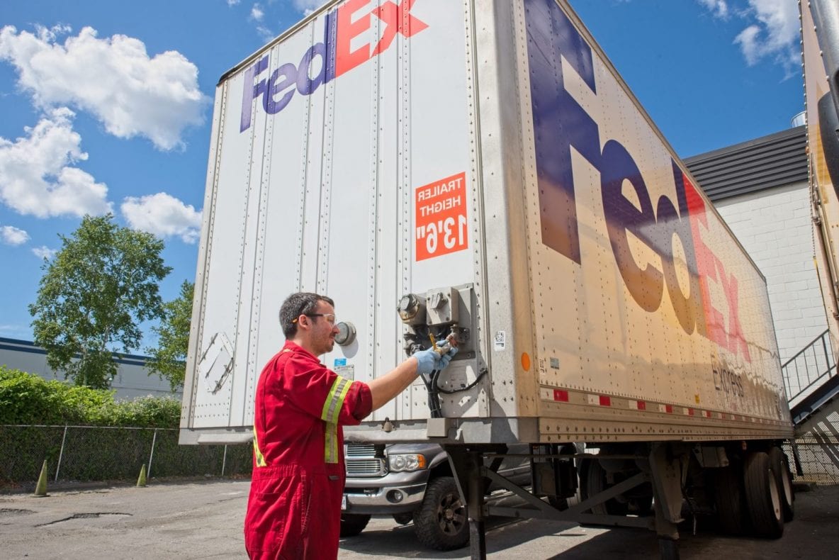 one of our commercial truck client is Fedex